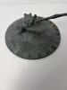 Cast Metal Frog Sundial Garden Ornament