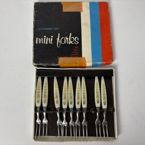 Vintage Stainless Steel Mini Forks