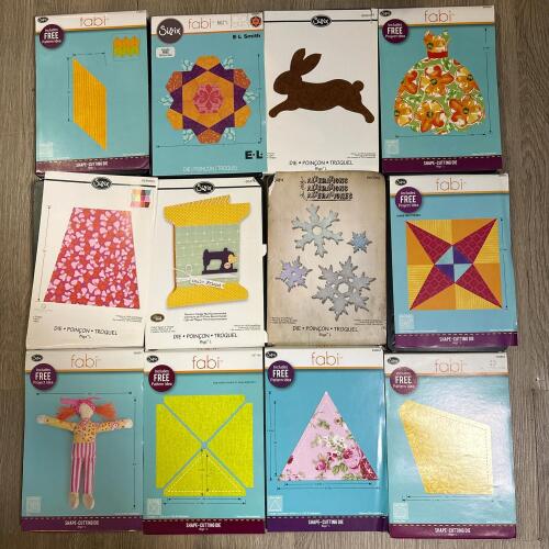 Sizzix and Fabi Bigz L Shape-Cutting and Quilting Dies Assortment