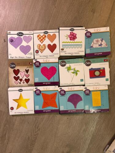 Sizzix and Fabi Bigz Die Cutting Dies Assortment