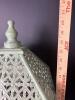 Decorative Wooden Birdcage With Lattice Metal Roof and Finial - 2