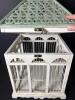 Decorative Wooden Birdcage With Lattice Metal Roof and Finial - 3