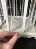 Decorative Wooden Birdcage With Lattice Metal Roof and Finial - 4
