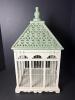 Decorative Wooden Birdcage With Lattice Metal Roof and Finial - 5