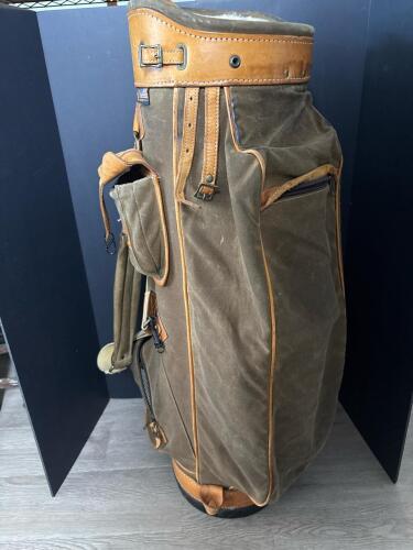 Belding Canvas and Leather Golf Bag