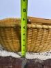 Handwoven Baskets with Wood Bases and Swing Handles - 7