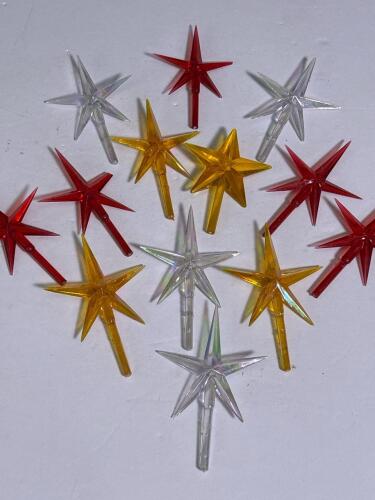 Vintage Plastic Ceramic Christmas Tree Toppers