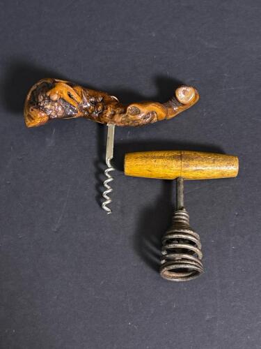 Vintage Wooden Handle Corkscrews