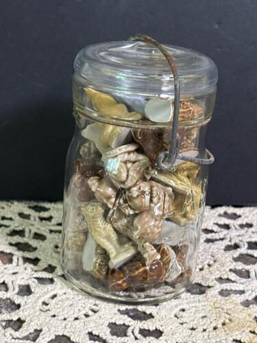 Atlas Canning Jar Filled with Wade Miniatures