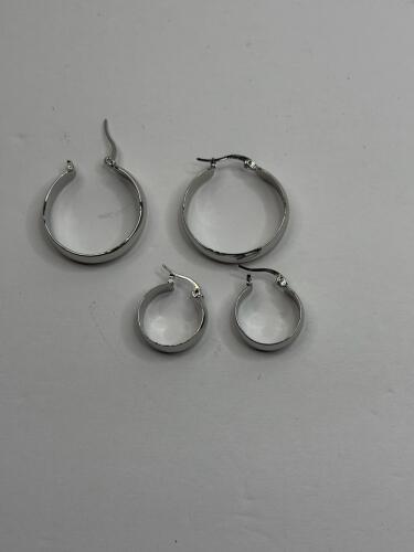 Sterling Silver Hoop Earrings Assortment