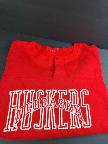 Vintage Nebraska Huskers Red Pullover Sweatshirt