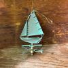 Copper Mermaid Sloop Weathervane Ornament