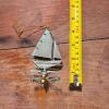 Copper Mermaid Sloop Weathervane Ornament - 8