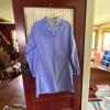 L.L.Bean Women's Blue Nylon Hooded Raincoat - Size Large - 2