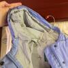 L.L.Bean Women's Blue Nylon Hooded Raincoat - Size Large - 5