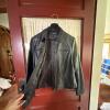 Alfani Petite Women's Black Leather Jacket - Size Medium - 4