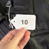 Alfani Petite Women's Black Leather Jacket - Size Medium - 7