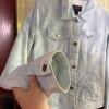 Chaps Denim Women's Jacket Light Wash - Size Medium - 5
