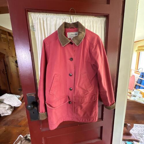 L.L.Bean Women's Barn Coat with Corduroy Collar - Size Small