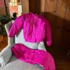 Gerry Pink Nylon Down-Filled Insulated Jacket and Pants Set