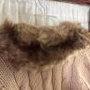Beige Cable Knit Belted Cardigan with Faux Fur Collar - 3