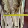 Beige Cable Knit Belted Cardigan with Faux Fur Collar - 8