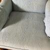 Upholstered Wingback Armchair with Accent Pillow - 6