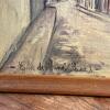 32.5" x 26.75" Framed Textured Paris Street Scene After Maurice Utrillo - 6