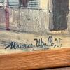 32.5" x 26.75" Framed Textured Paris Street Scene After Maurice Utrillo - 7