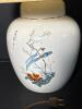 Porcelain Table Lamp with Hand-Painted Bird and Floral Motif - 2