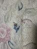 Pair of Oval Floral Hooked Rugs, Pastel and Beige - 13