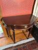 Bombay Company Mahogany-Finish Demilune Console Table