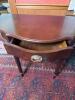 Bombay Company Mahogany-Finish Demilune Console Table - 6