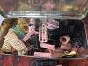 Assorted Plastic Hair Curlers and Pins in Chivas Regal Tin - 2