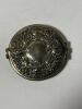 Ornate Round Floral-Style Compact Mirror - 3