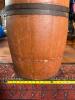 Antique Barrel-Form Bandbox in Painted Folk Art Style - 5