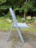 Gray Wooden Folding Chair in the Mid-Century Modern Style - 4