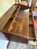 Rustic Trestle Desk With Multiple Drawers and White Knobs - 2