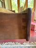 Rustic Trestle Desk With Multiple Drawers and White Knobs - 3