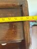 Rustic Trestle Desk With Multiple Drawers and White Knobs - 8