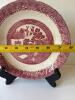 Hampton Ivory Old Willow Red Transferware Plate - 2