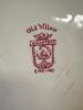 Hampton Ivory Old Willow Red Transferware Plate - 4
