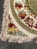Floral Velvet Medallion Square Fringe Throw - 2