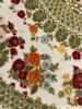 Floral Velvet Medallion Square Fringe Throw - 7