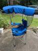 Folding Camp Chair with Canopy and Carry Bag