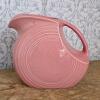 Fiesta Pink Disc Pitcher Art Deco-Style Ceramic Water Jug