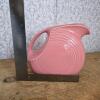 Fiesta Pink Disc Pitcher Art Deco-Style Ceramic Water Jug - 2