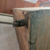 Wood Storage Chest with Hinged Lid and Metal Handles - 4