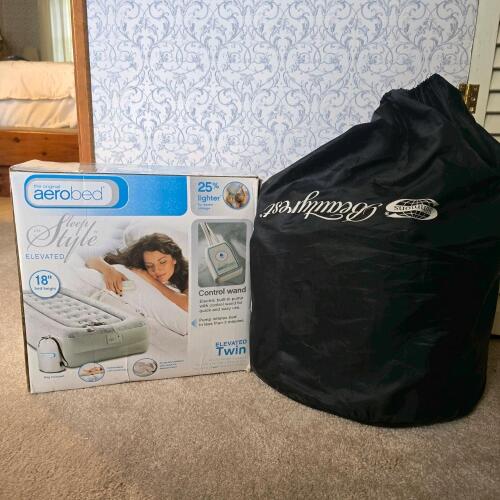 Aerobed Sleep in Style Elevated Twin Air Mattress