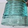 Glass Telegraph Insulator and Clear Glass Cube Inkwell - 2